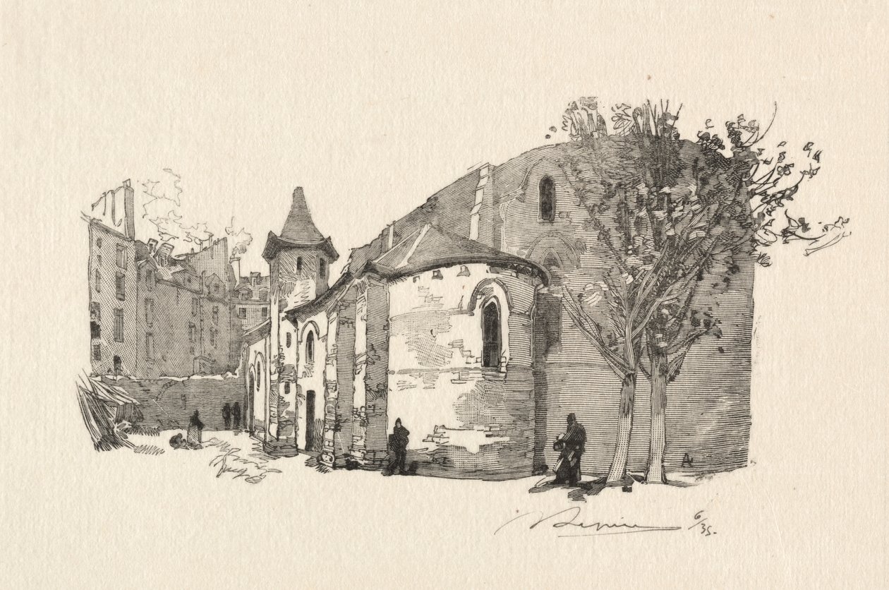 Julien le Vauvre, Widok z zewnątrz autorstwa Auguste Louis Lepère