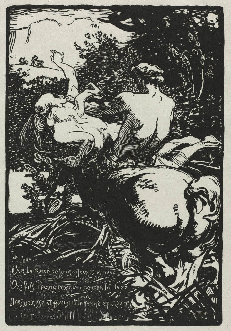 Centaur, 1896. autorstwa Auguste Louis Lepère