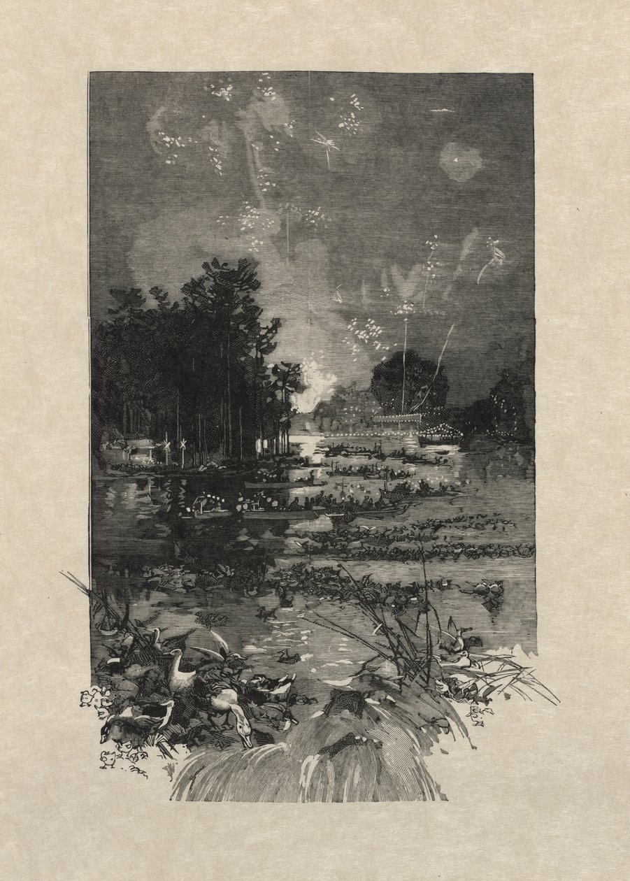 Święto ofiar służby, 1884. autorstwa Auguste Louis Lepère