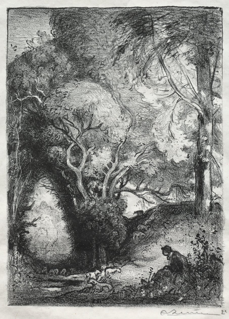 Wąwóz w czerwcu autorstwa Auguste Louis Lepère