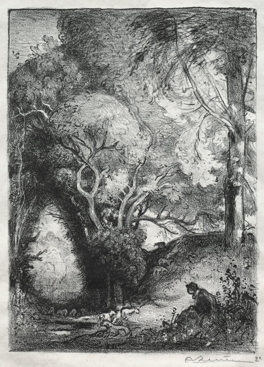 Wąwóz w czerwcu. autorstwa Auguste Louis Lepère