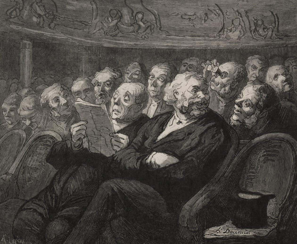 Teatr: Orkiestra Pit autorstwa Auguste Louis Lepère