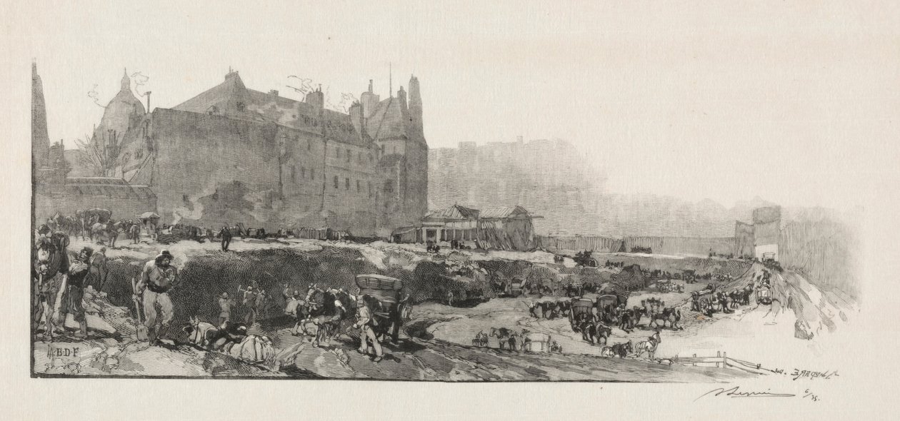 Stara Sorbona. autorstwa Auguste Louis Lepère