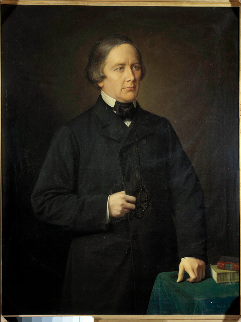 Portret Charlesa Forbesa, hrabiego Montalembert (1810-1870), dziennikarza i polityka Malarstwo Auguste Pichon (1805-1900). 1879. autorstwa Auguste Pichon