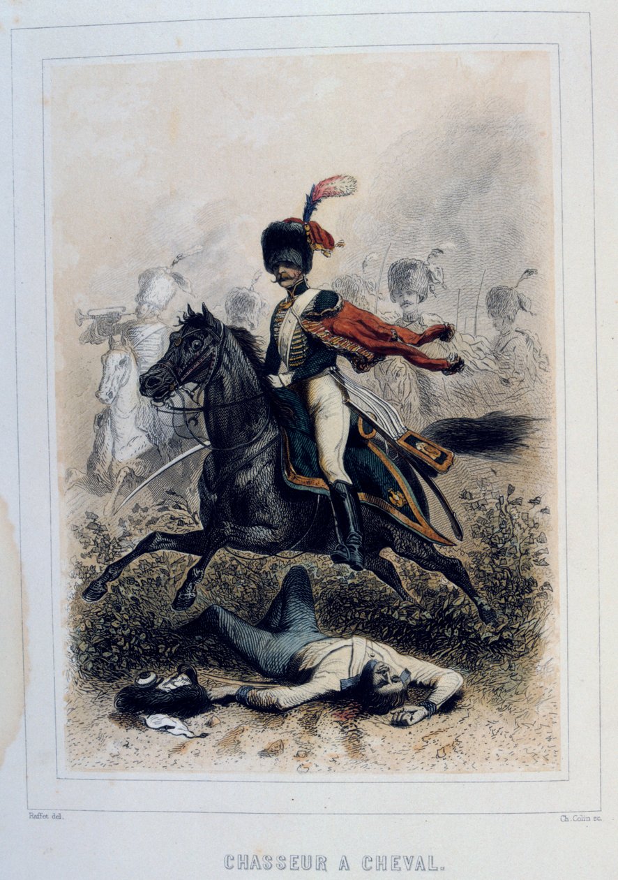Chasseurs à Cheval, lekka kawaleria, 1859. autorstwa Auguste Raffet