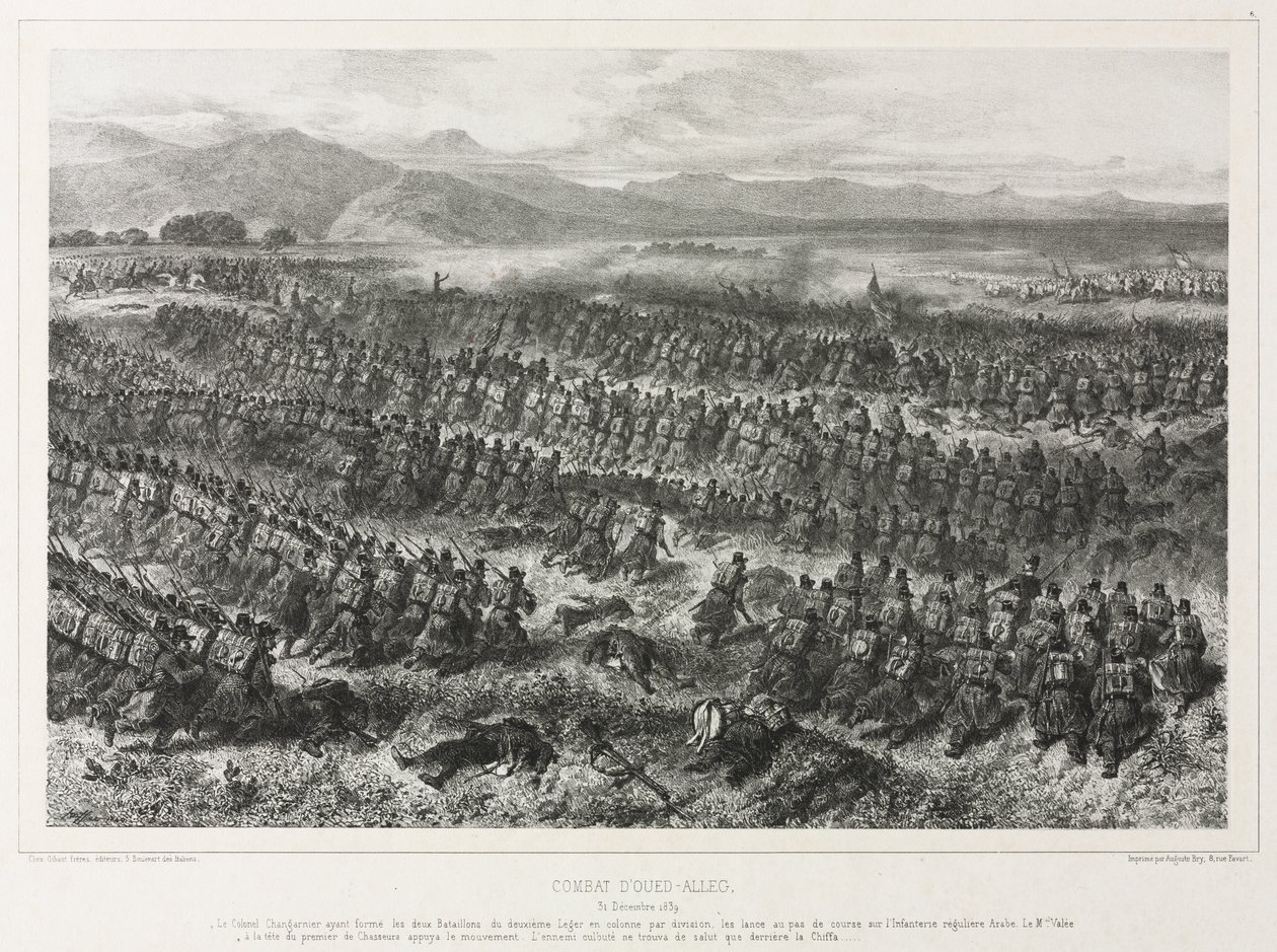 Bitwa pod Oued-alleg, 31 grudnia 1839 autorstwa Auguste Raffet