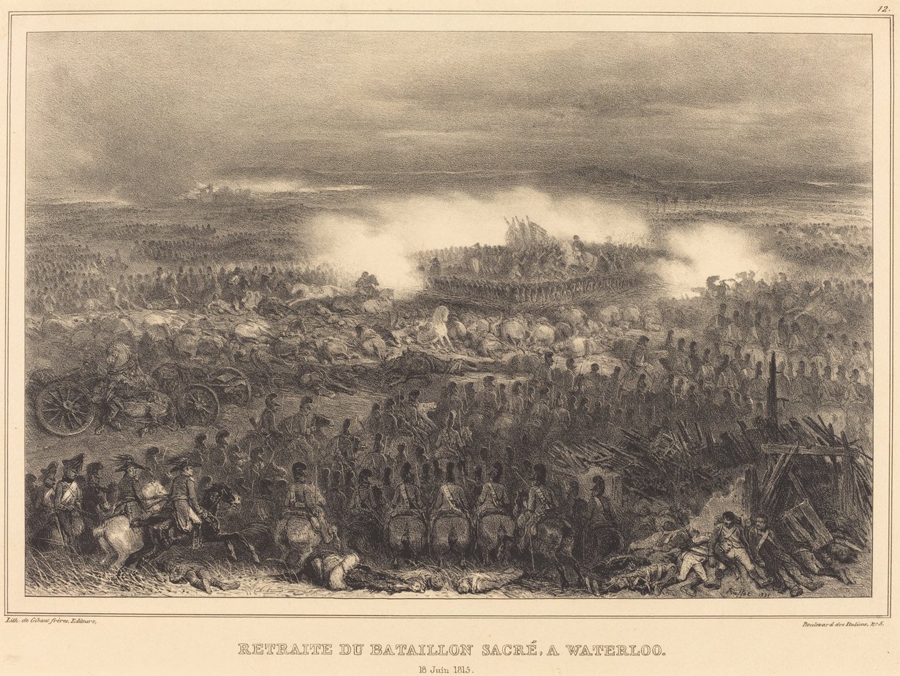 Rekolekcje w Waterloo autorstwa Auguste Raffet