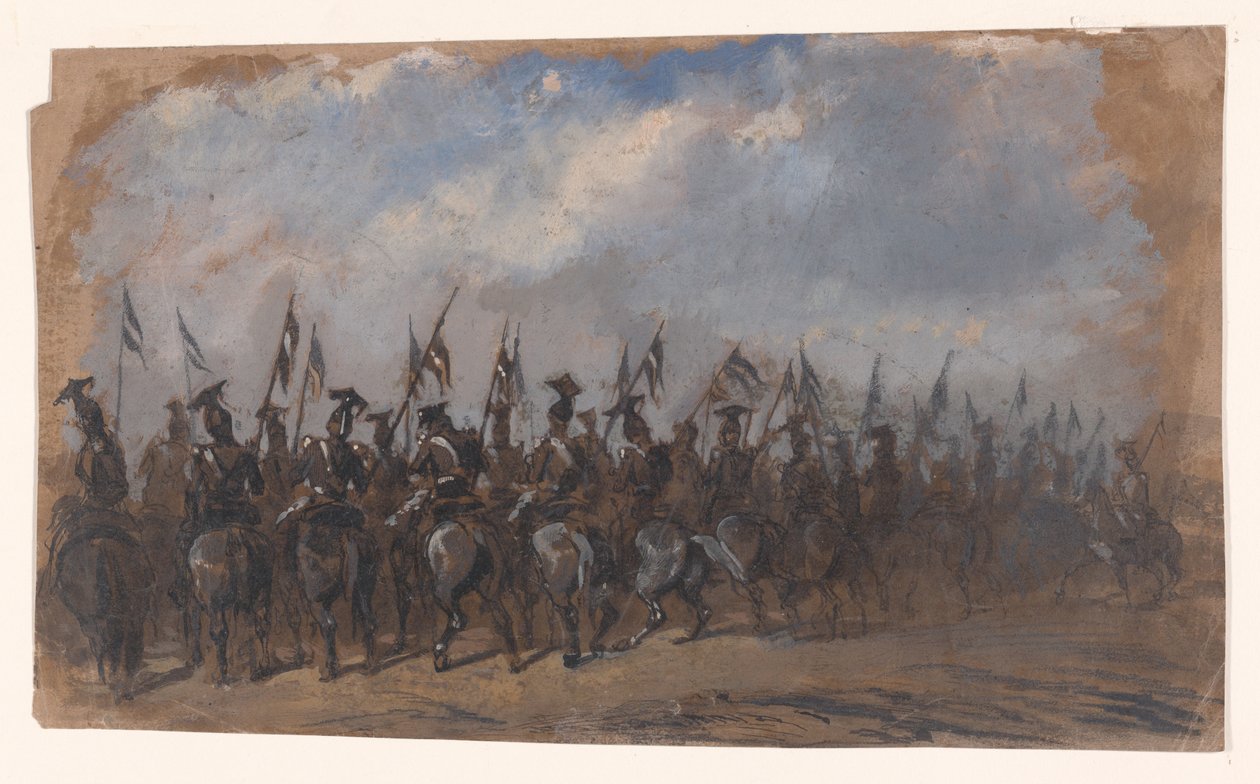 Eskadra ułanów autorstwa Auguste Raffet
