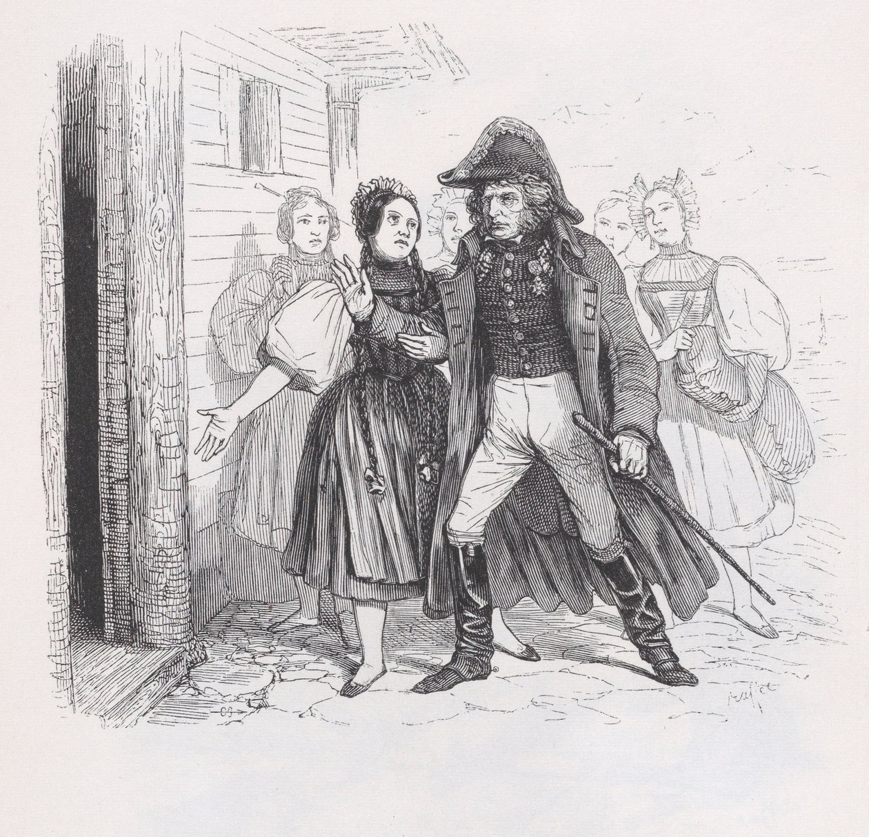 Wygnany z Dzieł Wszystkich Bérangera, 1836. autorstwa Auguste Raffet