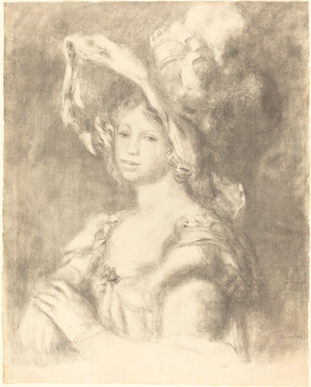 Popiersie młodej kobiety autorstwa Auguste Renoir