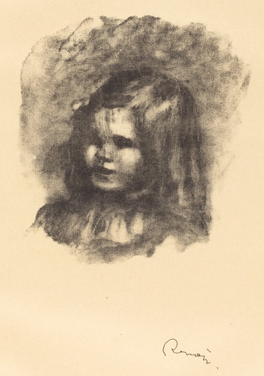 Claude Renoir, skręcił w lewo autorstwa Auguste Renoir