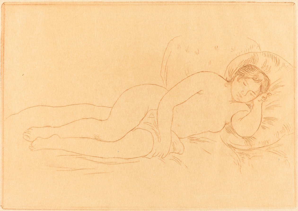 Kobiecy nago leżący (Femme nue couchee) autorstwa Auguste Renoir
