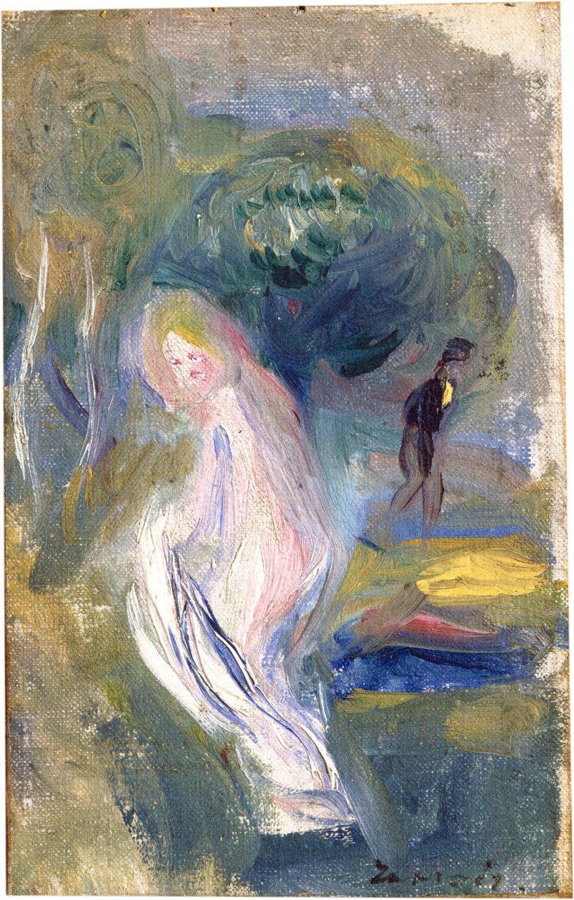 Akt z postacią w tle autorstwa Auguste Renoir
