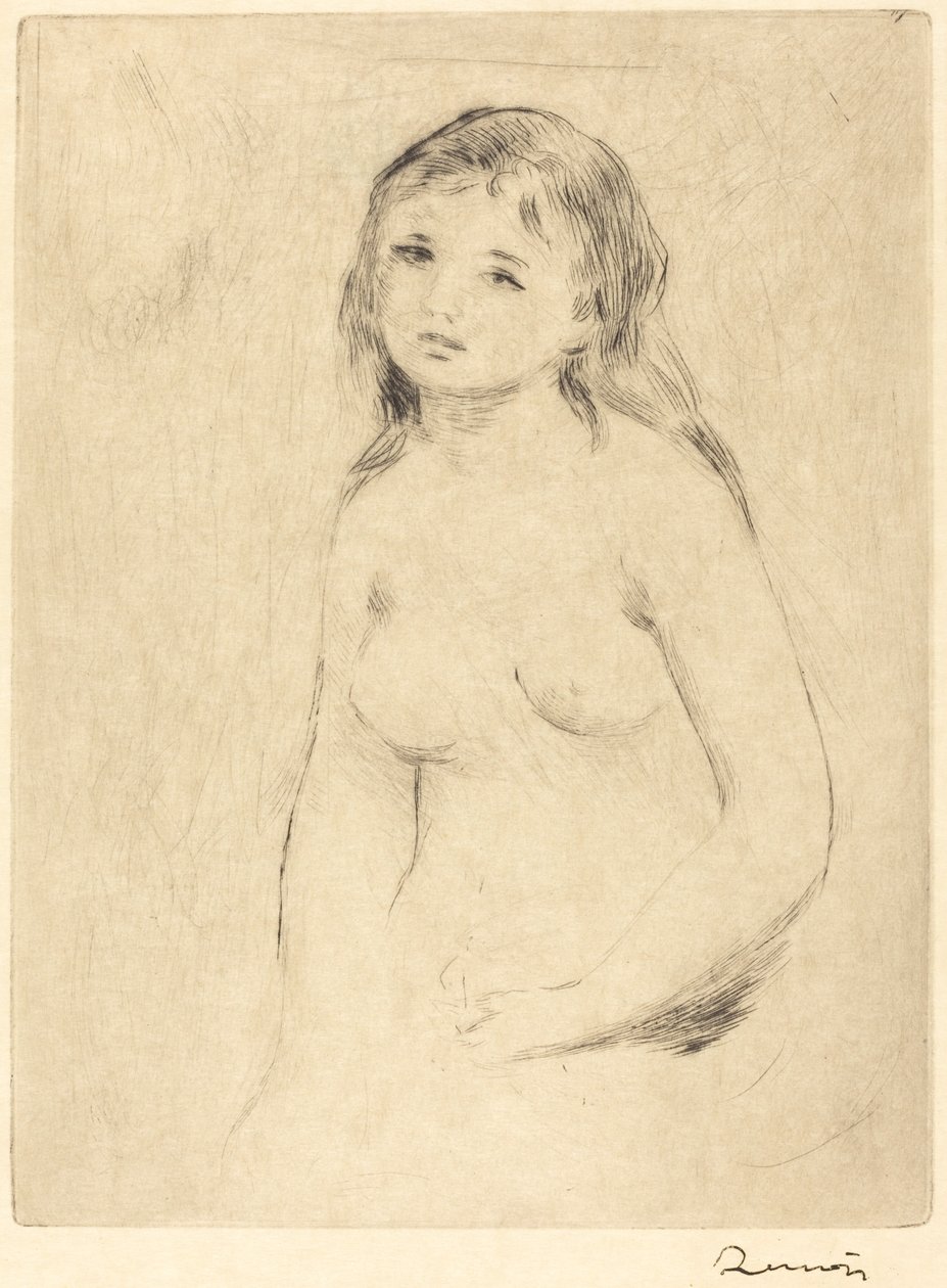 Studiuj dla kąpiącego się autorstwa Auguste Renoir