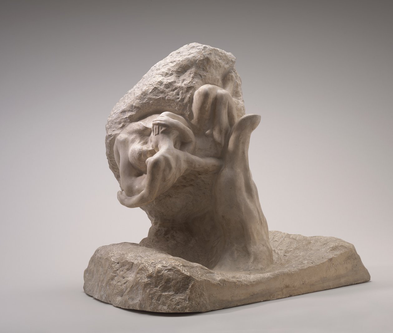 Hand of God, model przed 1898 r., odlany w 1903 r. autorstwa Auguste Rodin