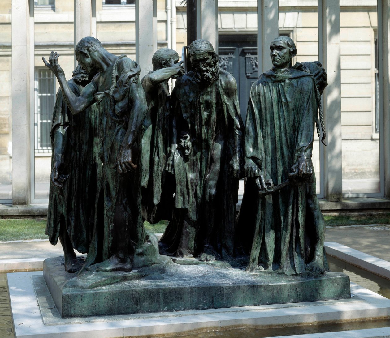 Pomnik mieszczan z Calais Rzeźba z brązu autorstwa Auguste Rodina (1840-1917) autorstwa Auguste Rodin