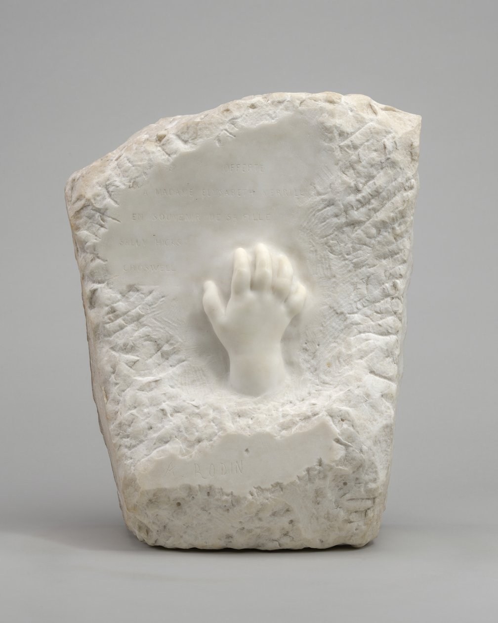 Pamiątkowa Relief Ręka Dziecka, 1908. autorstwa Auguste Rodin