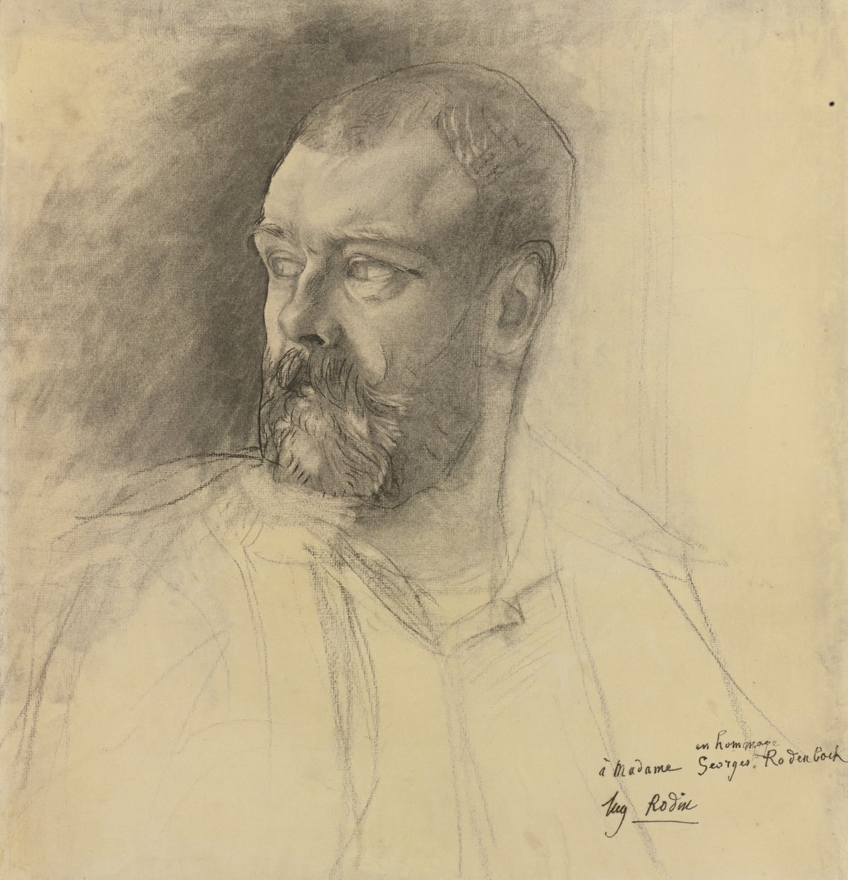 Portret Octave Mirbeau 1848-1917, ok. 1893 autorstwa Auguste Rodin