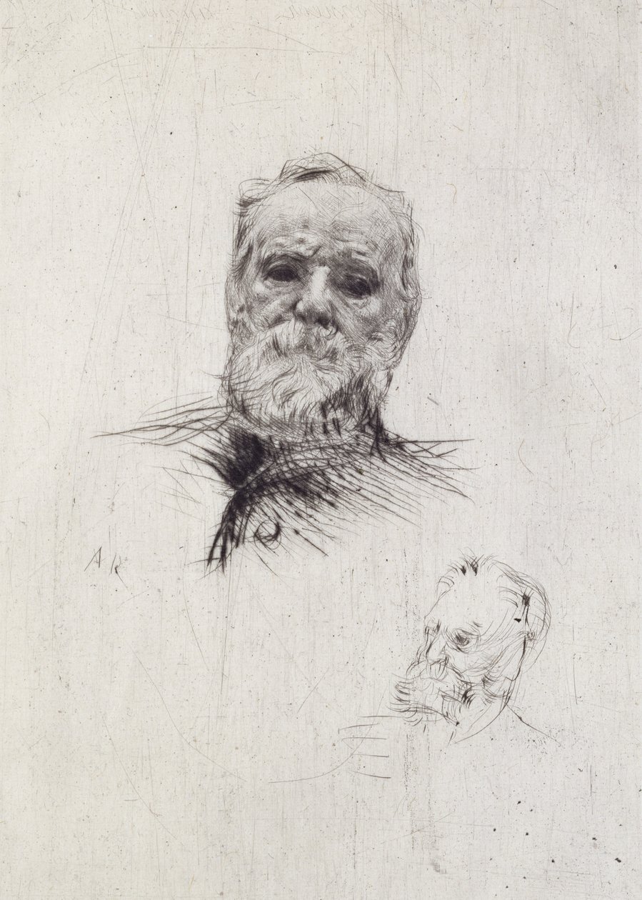 Portret Victora Hugo (1802-85) (lito) autorstwa Auguste Rodin