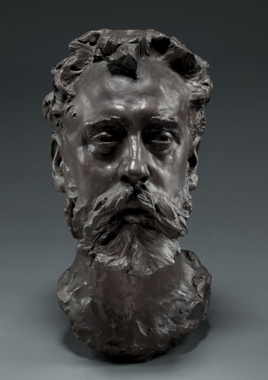 Portret Williama E. Henleya, 1882 autorstwa Auguste Rodin