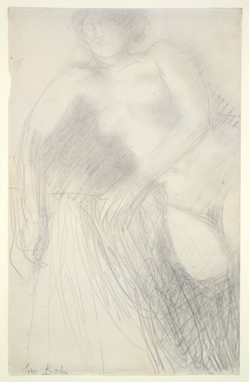 Półleżąca nagość kobieca autorstwa Auguste Rodin