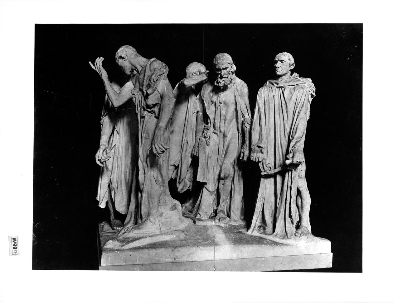 Mieszczanie z Calais, 1889 (tynk) autorstwa Auguste Rodin