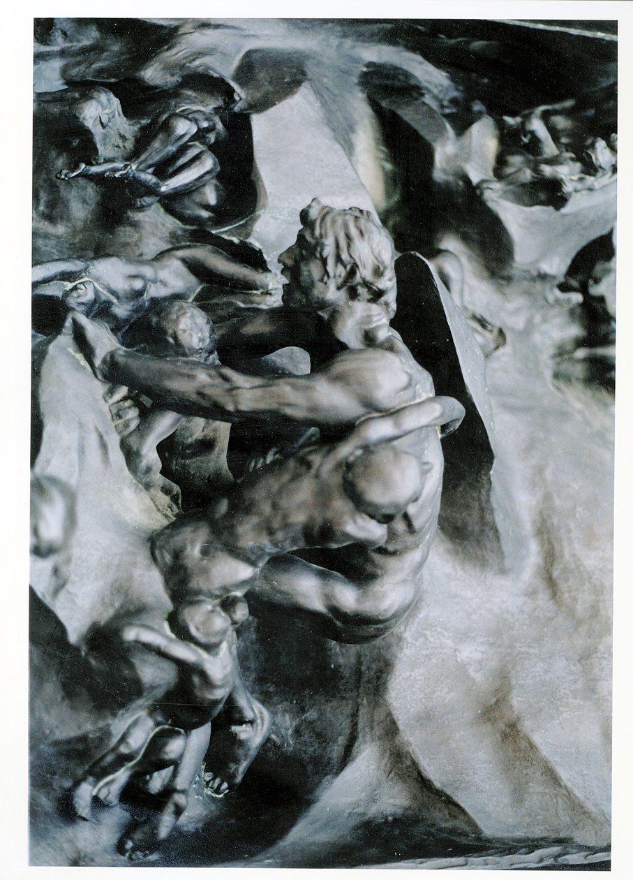 Bramy piekieł, fragment Ugolino i jego synów, lewy panel środkowy, ok. 1887 brąz autorstwa Auguste Rodin