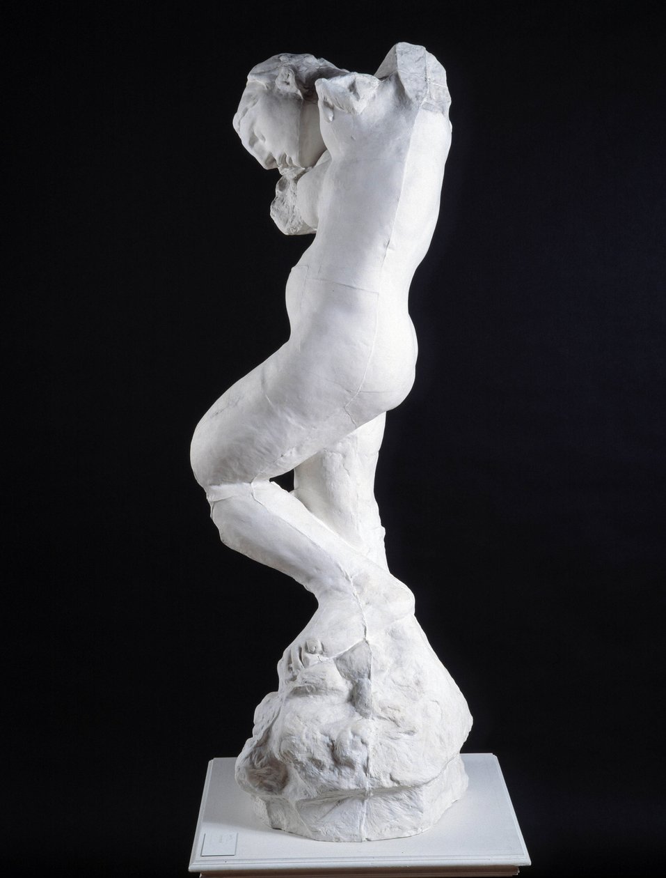 Głos wewnętrzny widziany z rzeźby profilowej (marmur) autorstwa Auguste Rodin
