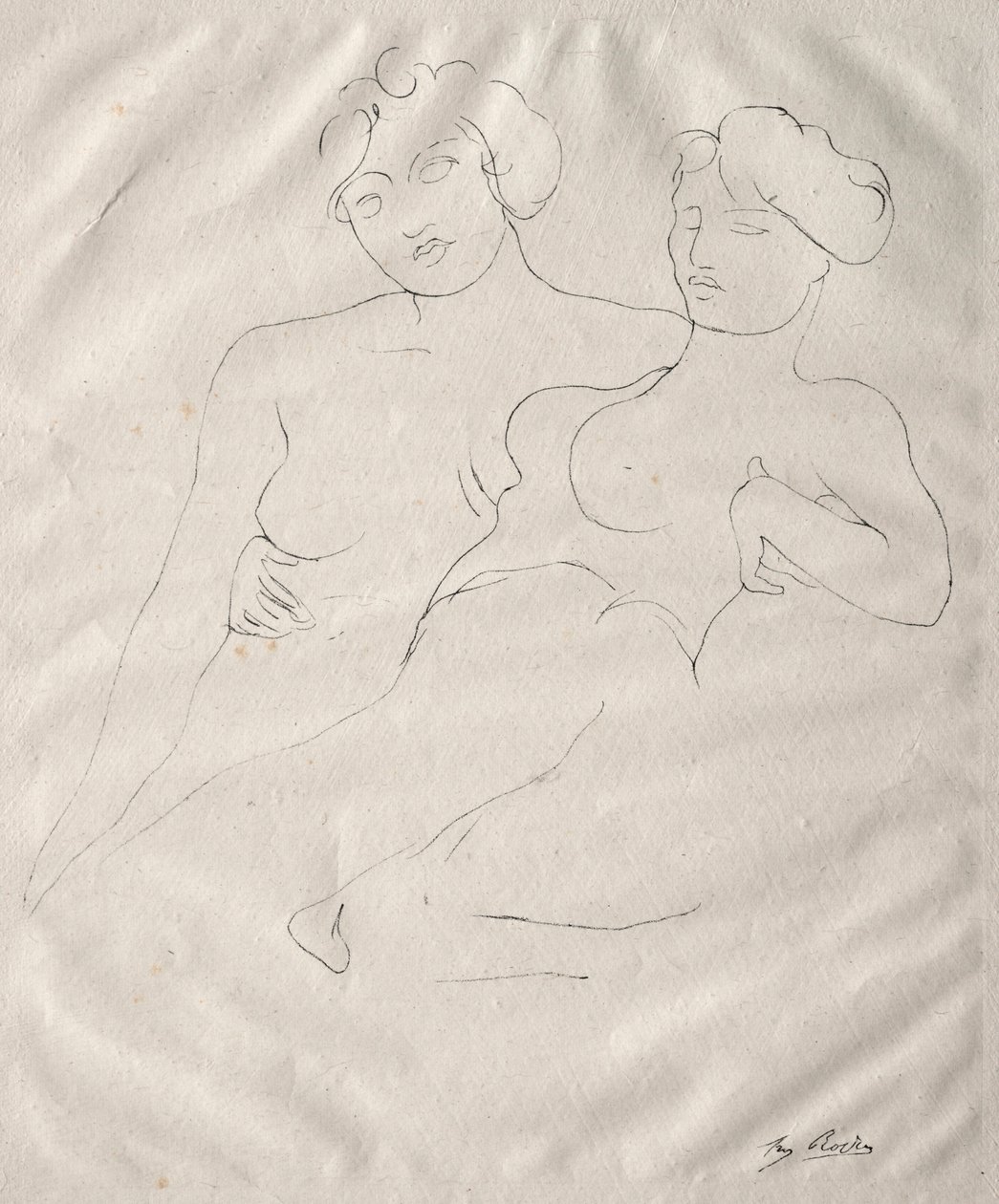 Dwie postacie. autorstwa Auguste Rodin