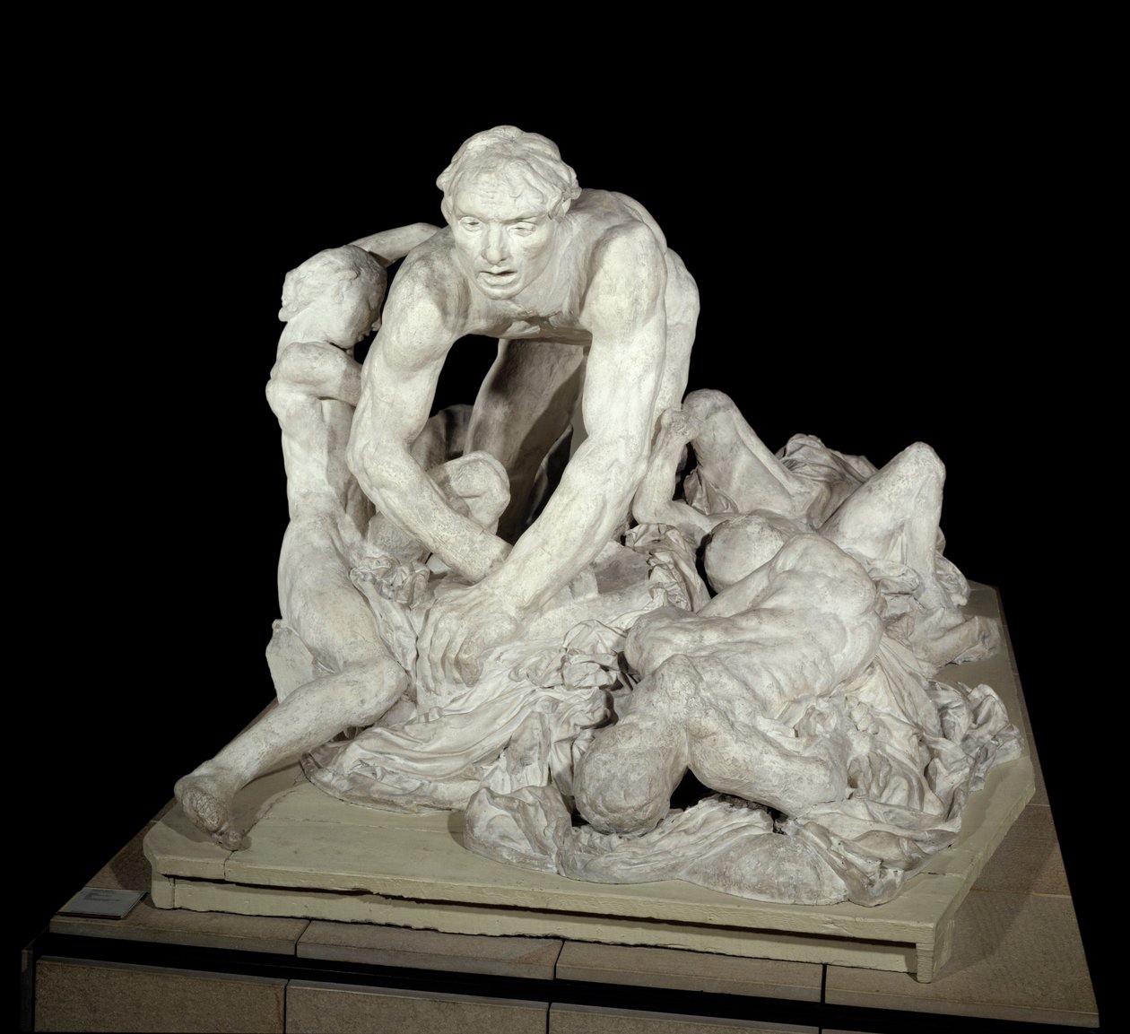 Ugolin Ugolin (hrabia Ugolino della Gherardesca), tyran Pizy i zdrajca ojczyzny, otoczony czwórką swoich dzieci. Postać przywołana w piekle w „Boskiej komedii” (La Divina Commedia) Dantego Alighieri (1265-1321). Rzeźba Auguste Rod autorstwa Auguste Rodin