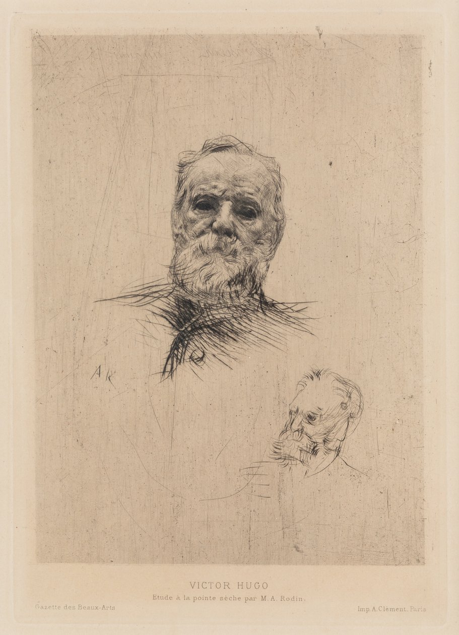 Wiktor Hugo, 1886. autorstwa Auguste Rodin
