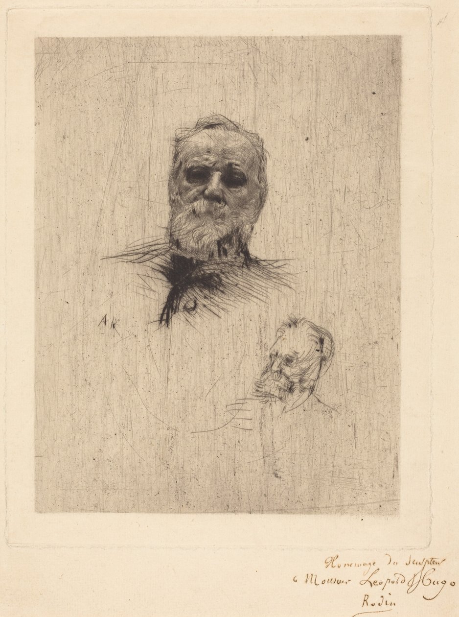 Victor Hugo, De Face autorstwa Auguste Rodin