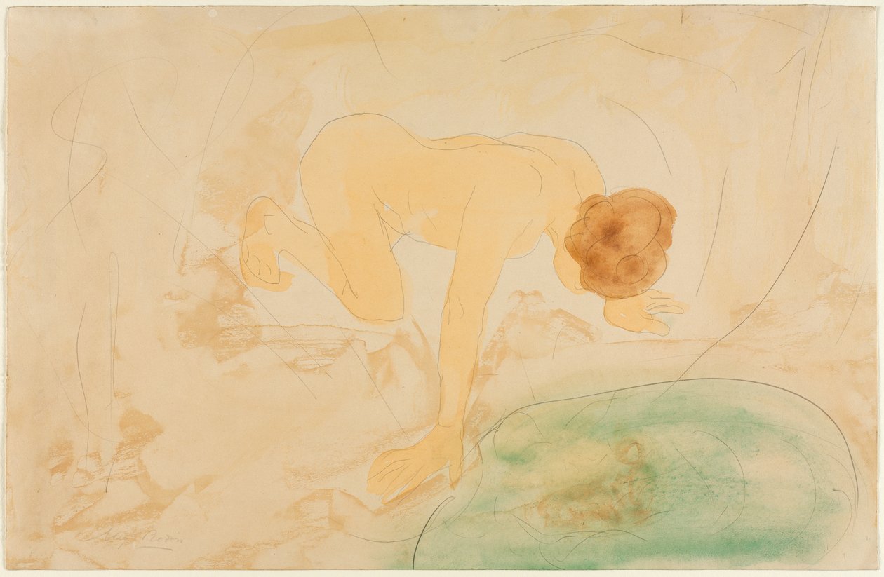 Refleksja, c. 1900-10. autorstwa Auguste Rodin Hand B