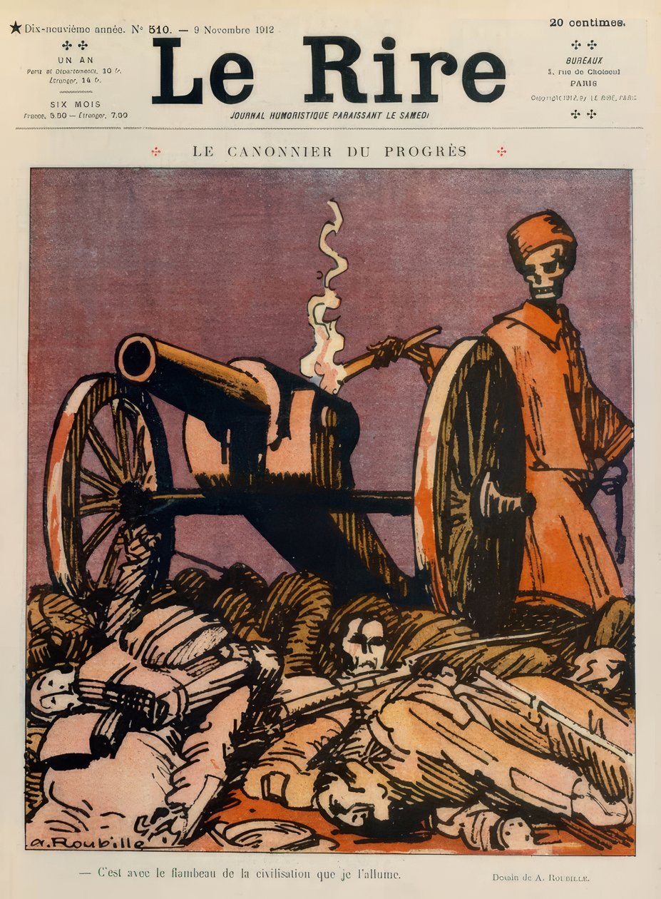 wojna bałkańska  autorstwa Auguste Roubille