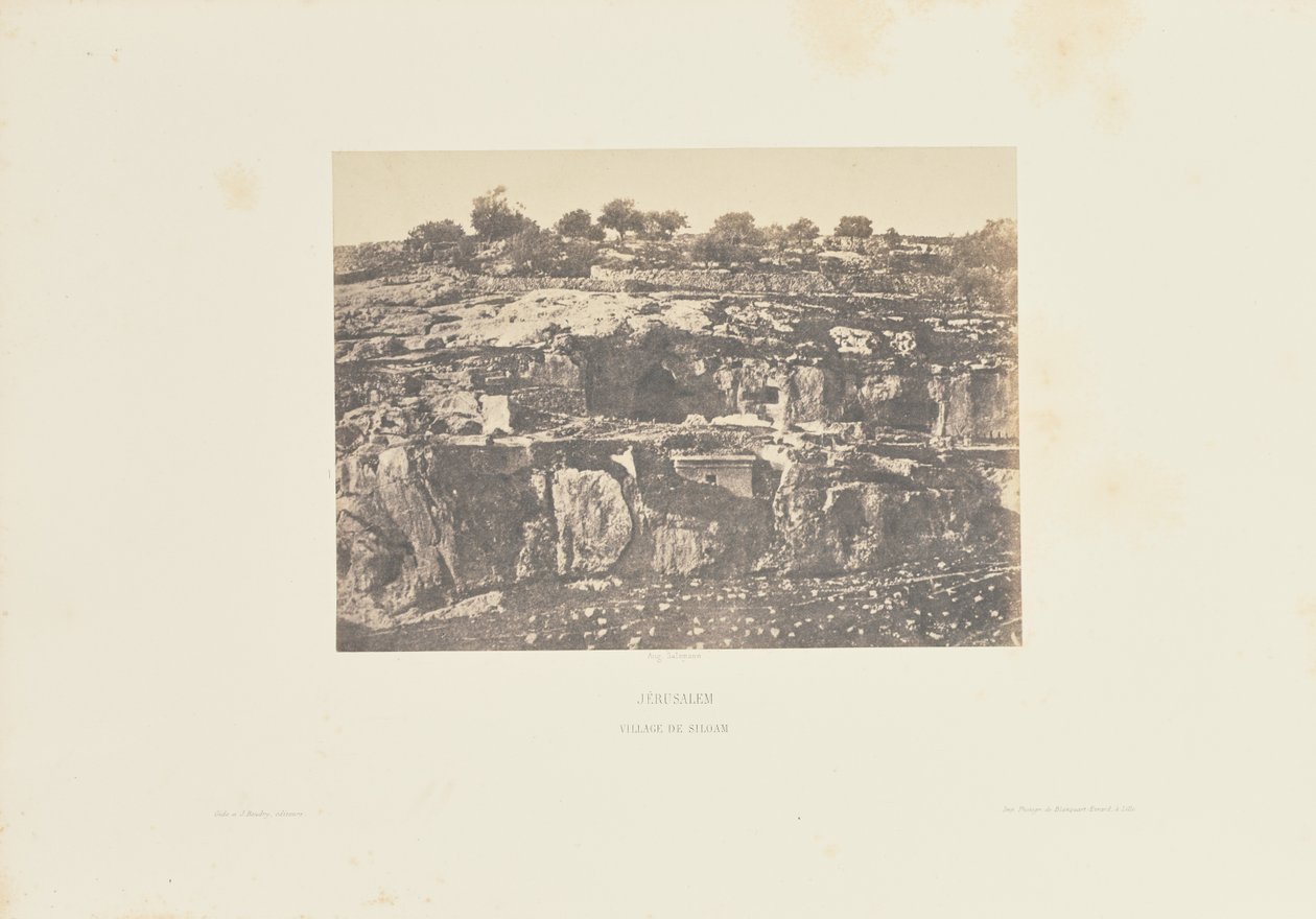 Jerozolima. Wioska Siloam autorstwa Auguste Salzmann