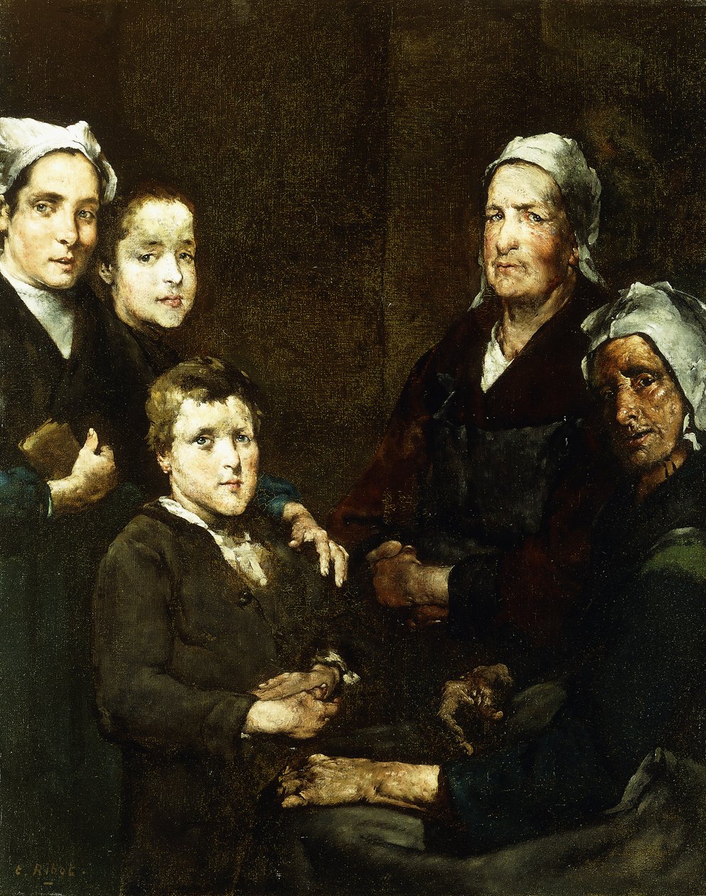 Rodzina bretońska; Rodzina bretońska, autorstwa Auguste Theodule Ribot