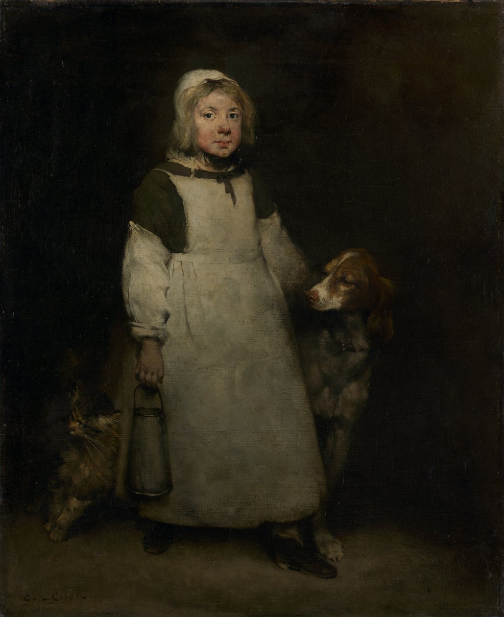 Mała Mleczarka, ok. 1865 r autorstwa Auguste Theodule Ribot