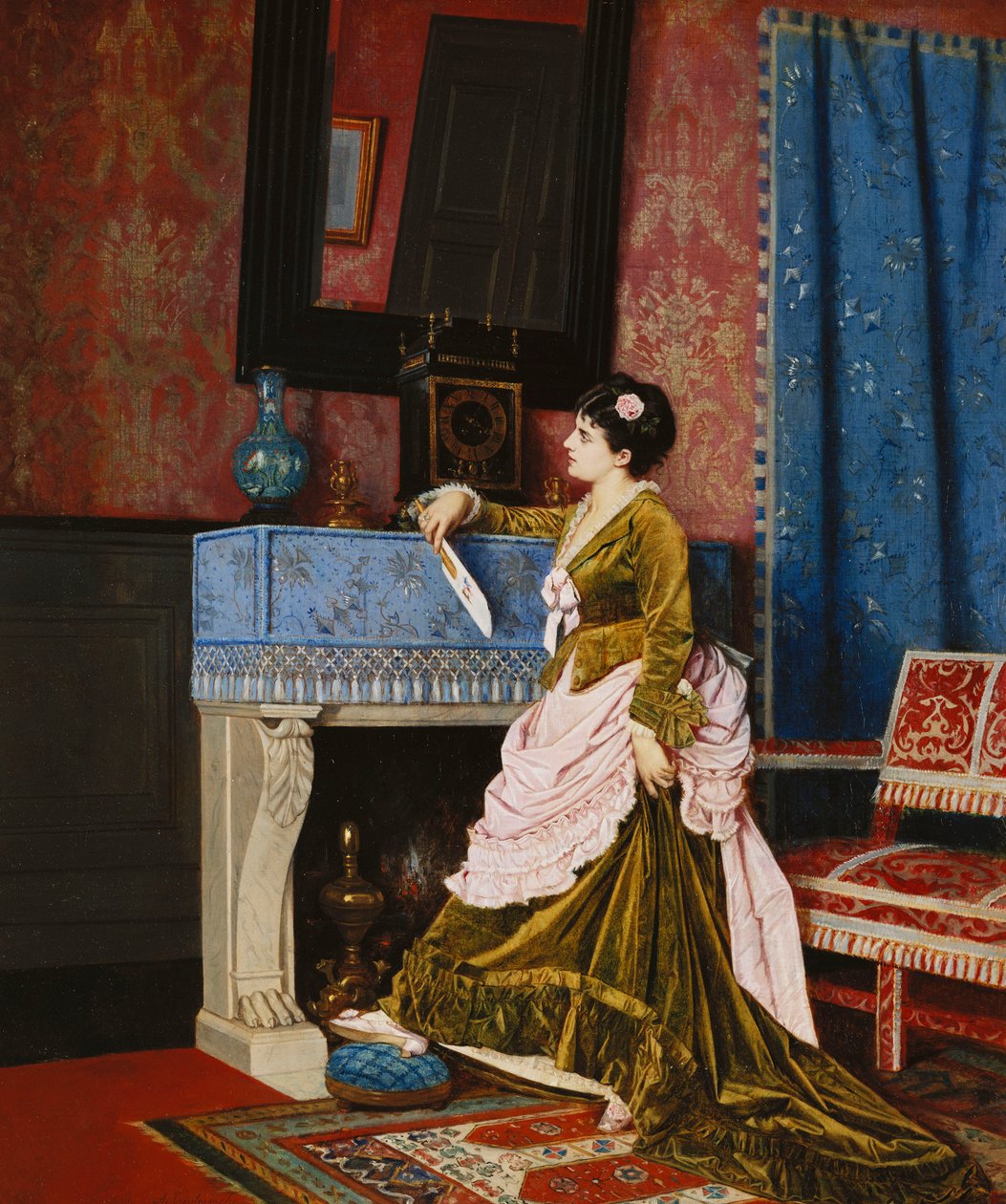 Chwile refleksji, 1875 autorstwa Auguste Toulmouche