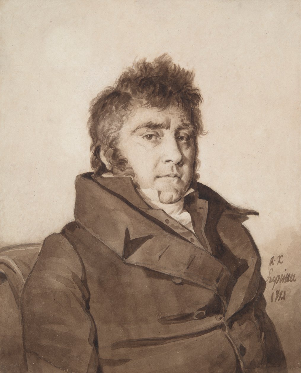 Portret artysty autorstwa Auguste Xavier Leprince