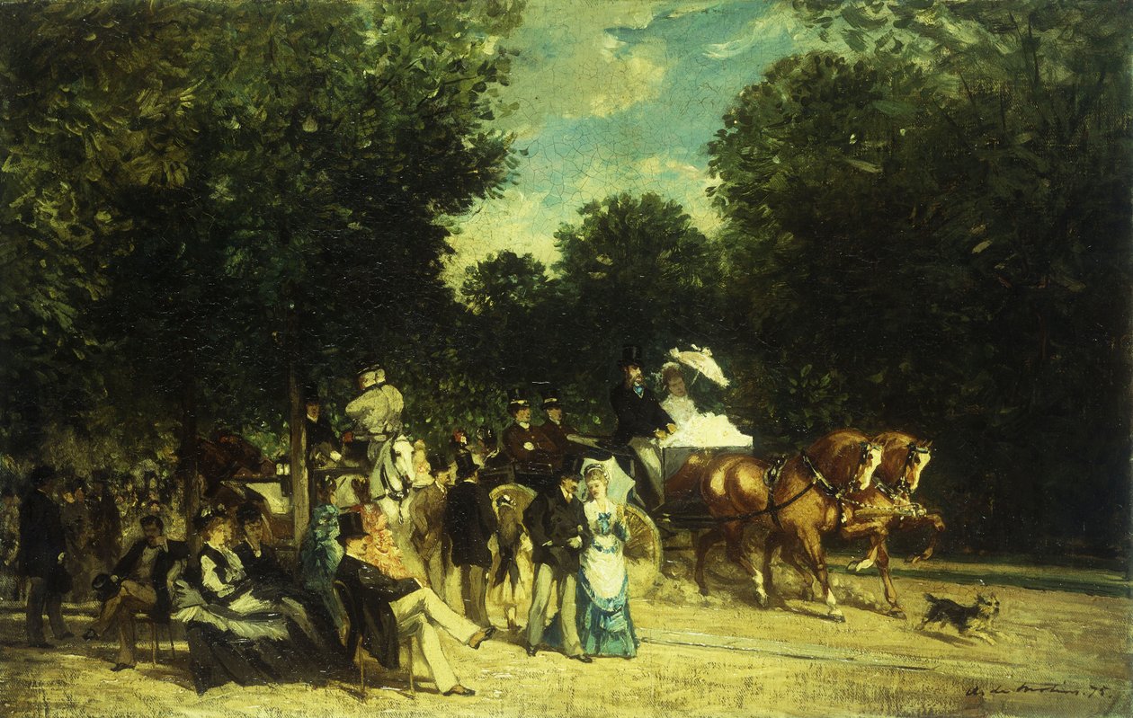 Dzień w parku, 1875 autorstwa Auguste de Molins