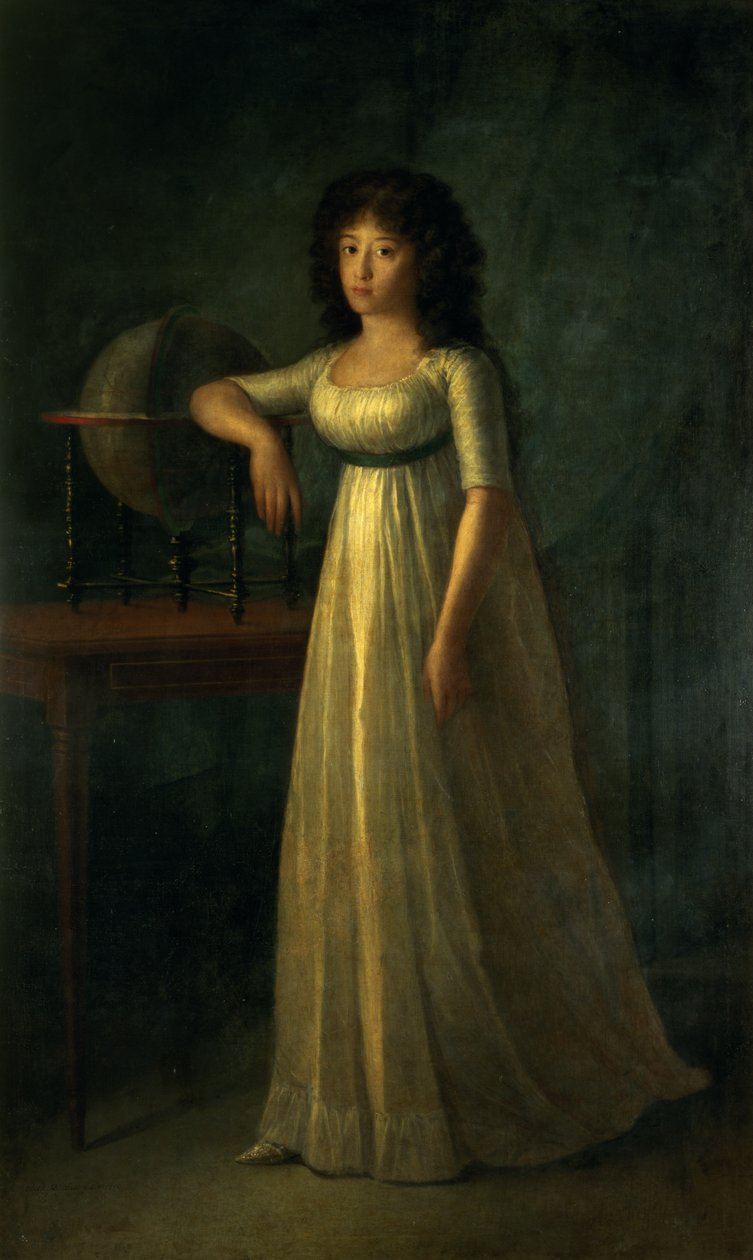 Donna Joaquina Tellez-Giron, córka księcia i księżnej Osuny, 1798 autorstwa Augustin Esteve