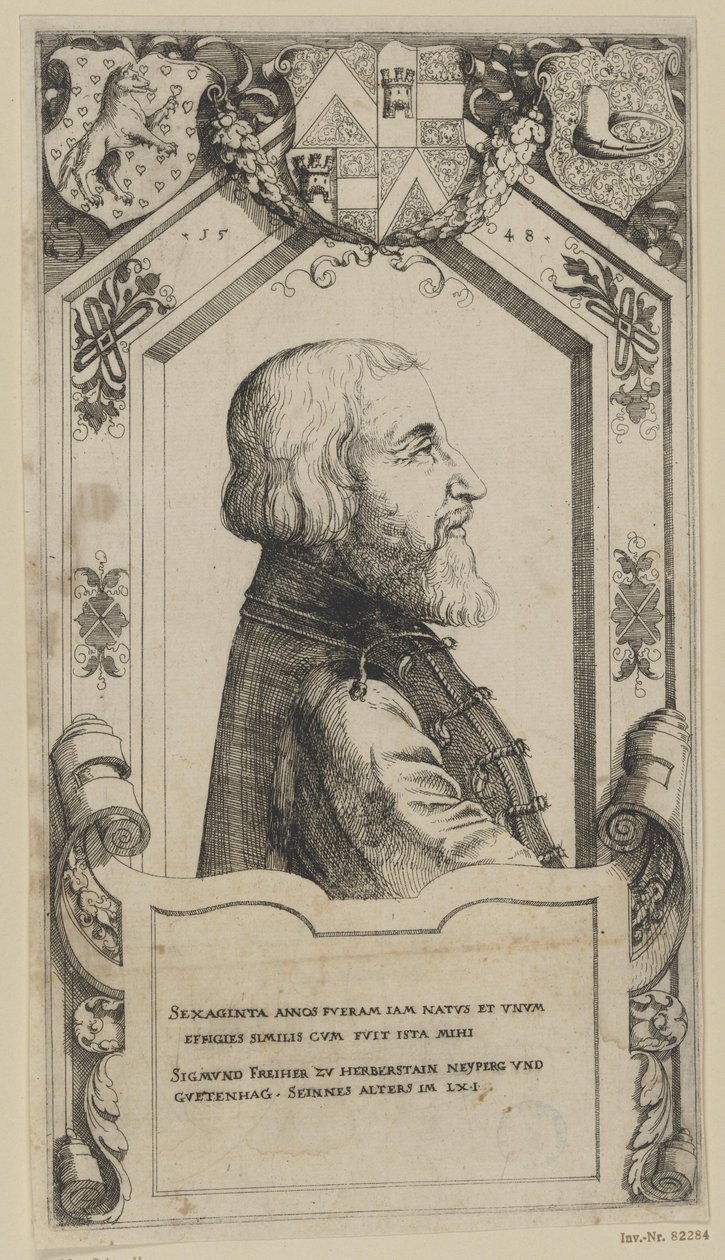 Portret Žigi Herberstein autorstwa Augustin Hirschvogel