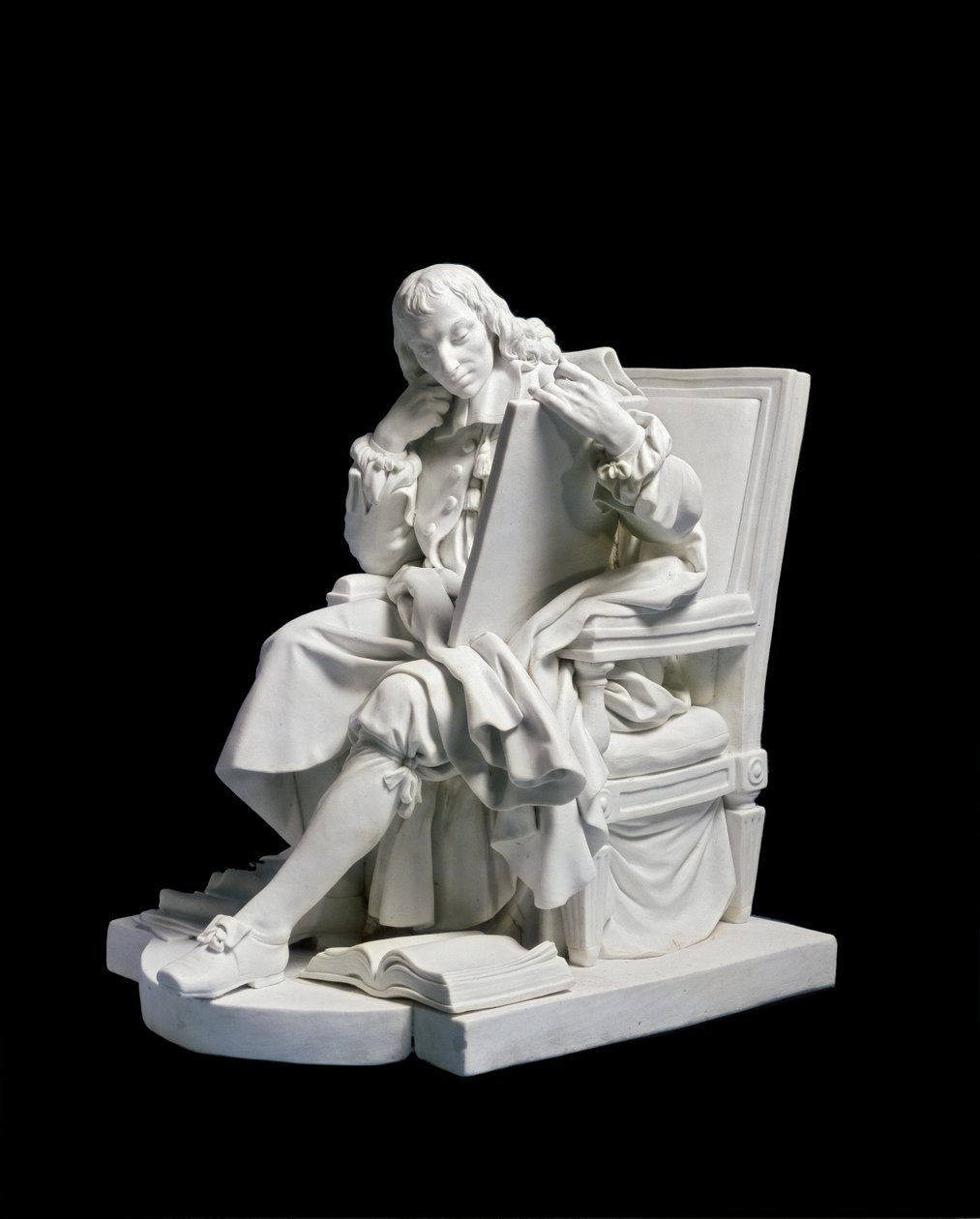 Blaise Pascal, ok. 1784 (porcelana (twarda masa), biskwit) autorstwa Augustin Pajou