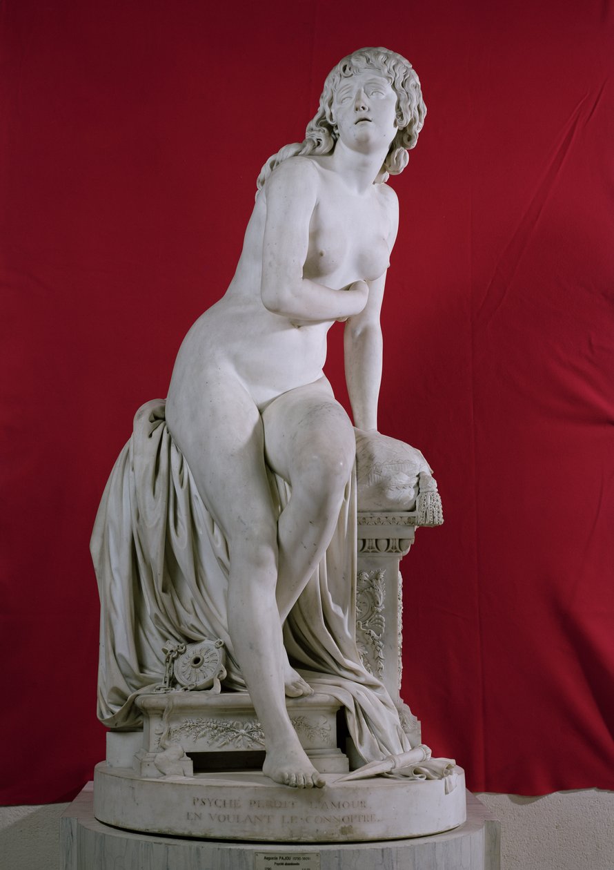 Opuszczona Psyche, 1790 (marmur) autorstwa Augustin Pajou