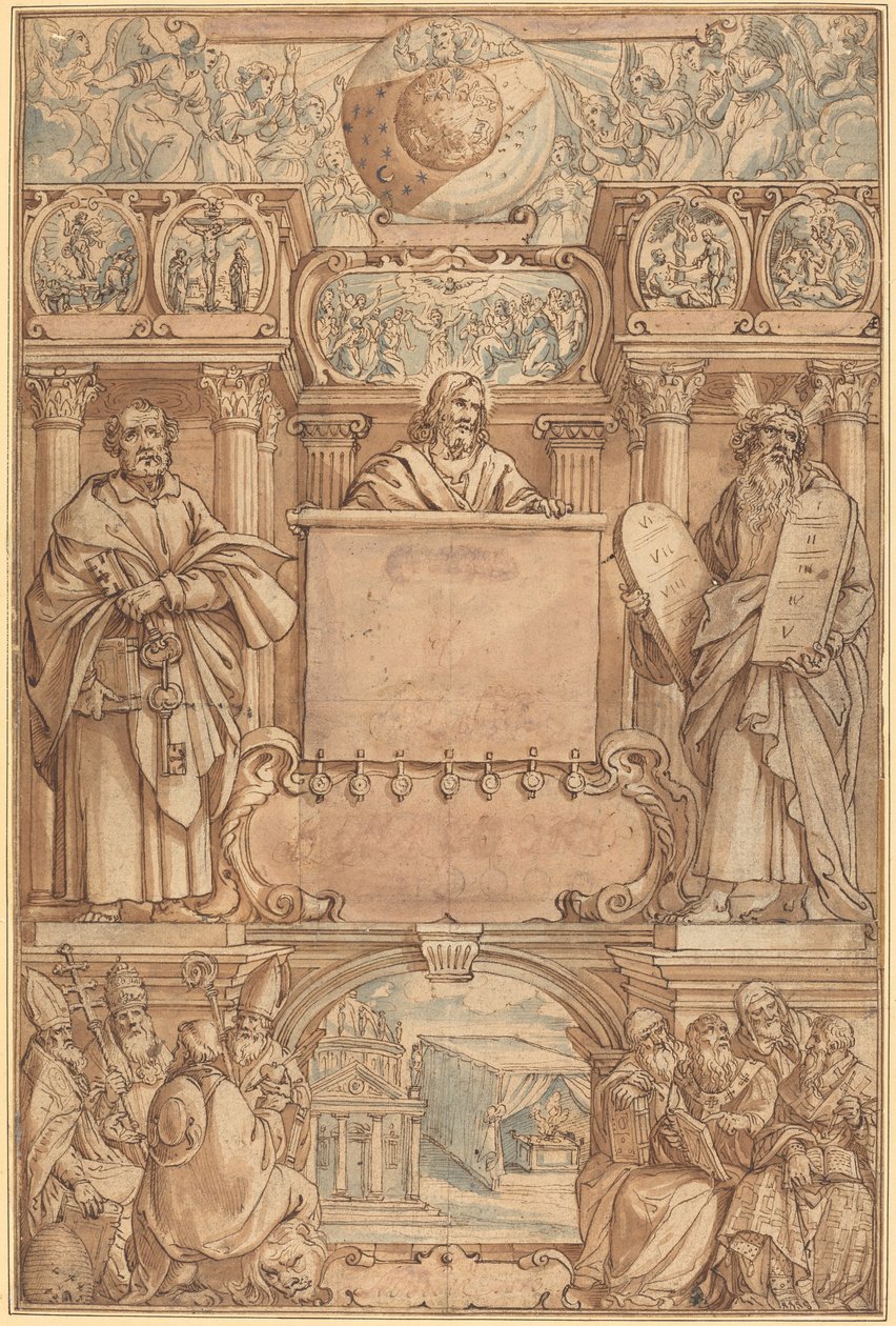Strona tytułowa Biblii autorstwa Augustin Braun
