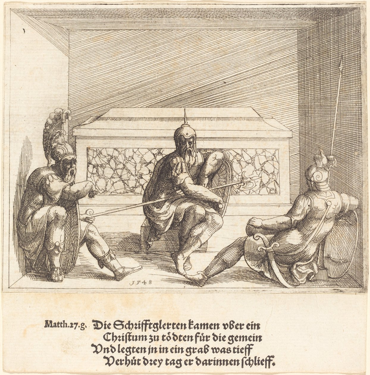 Chrystus w grobie autorstwa Augustin Hirschvogel