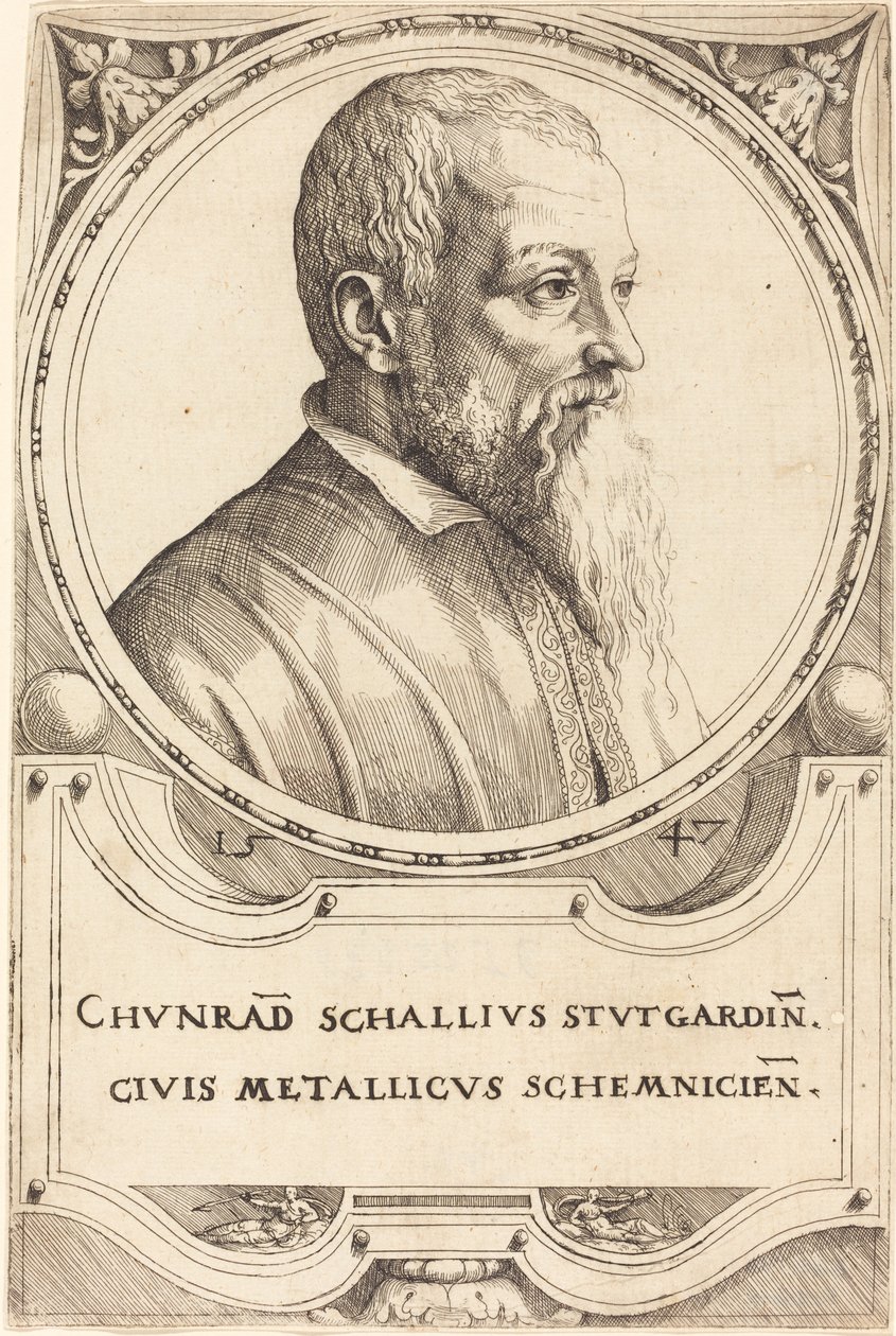 Konrada Schalla, 1547. autorstwa Augustin Hirschvogel