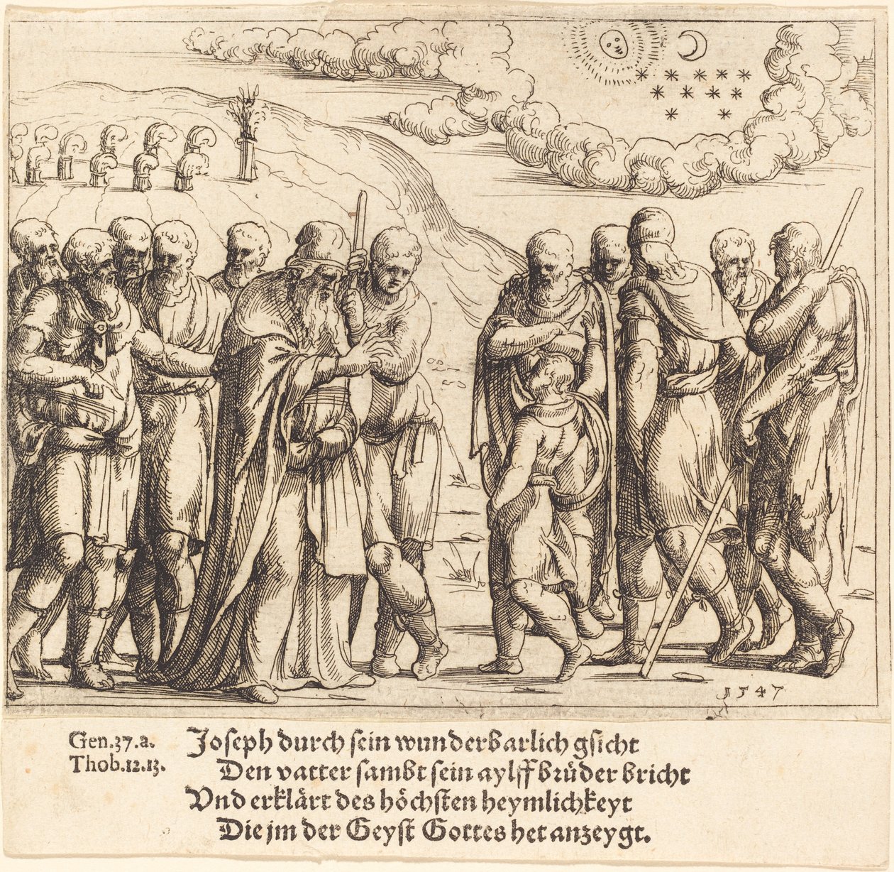 Józef opowiada o swoich marzeniach autorstwa Augustin Hirschvogel