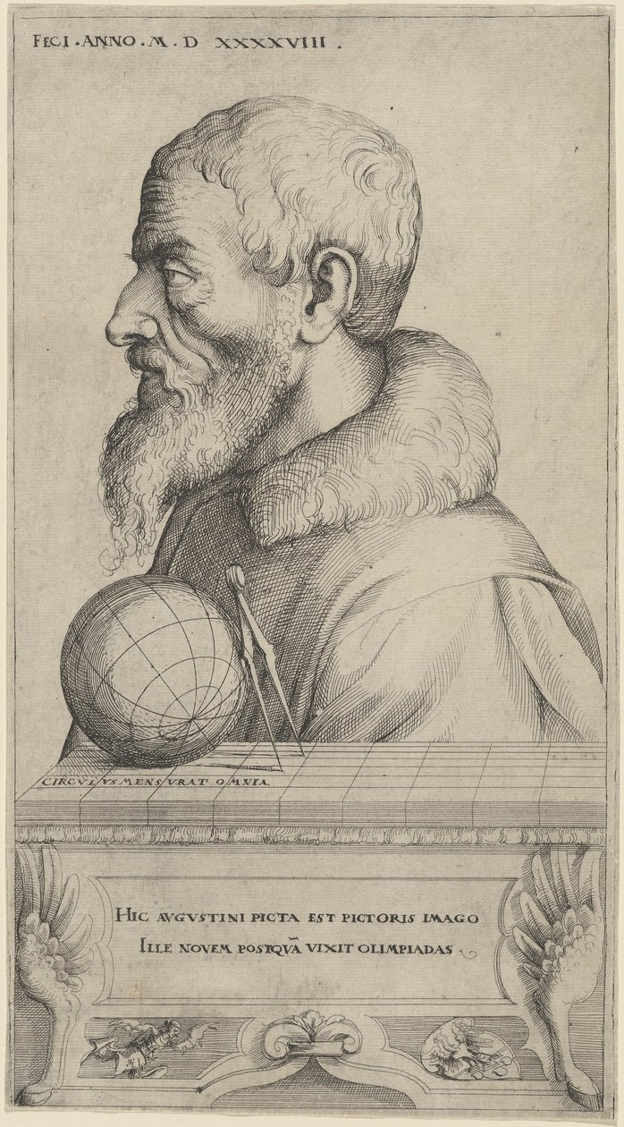 Autoportret, 1548 autorstwa Augustin Hirschvogel