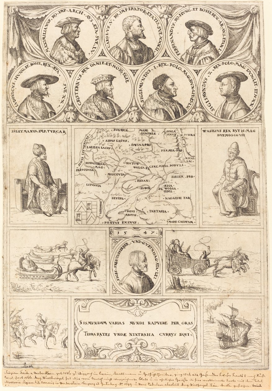 Zygmunt von Herberstein autorstwa Augustin Hirschvogel